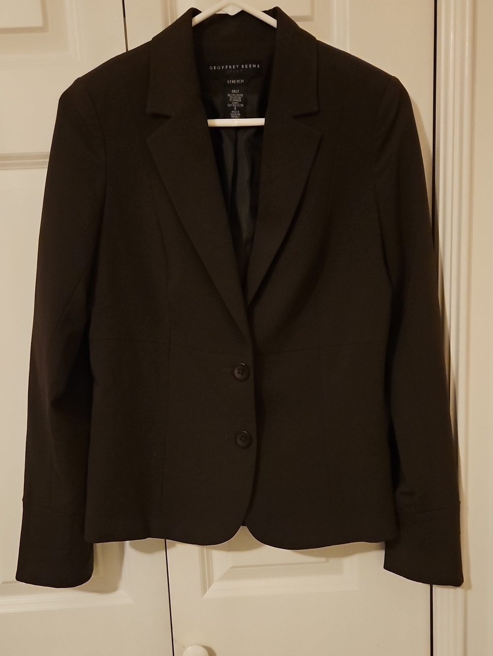 Geoffrey Beene Brown/Chocolate Tailored Two-Button Blazer